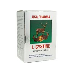 Viên uống L-CYSTINE USA 500mg bổ sung Coenzyme Q10 làm đẹp da, dưỡng trắng da, khoẻ tóc móng, ngăn rụng tóc