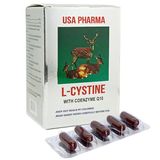 Viên uống L-CYSTINE USA 500mg bổ sung Coenzyme Q10 làm đẹp da, dưỡng trắng da, khoẻ tóc móng, ngăn rụng tóc