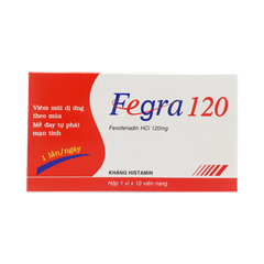 Fegra 120mg - Fexofenadin - Hộp 10v - Pyme