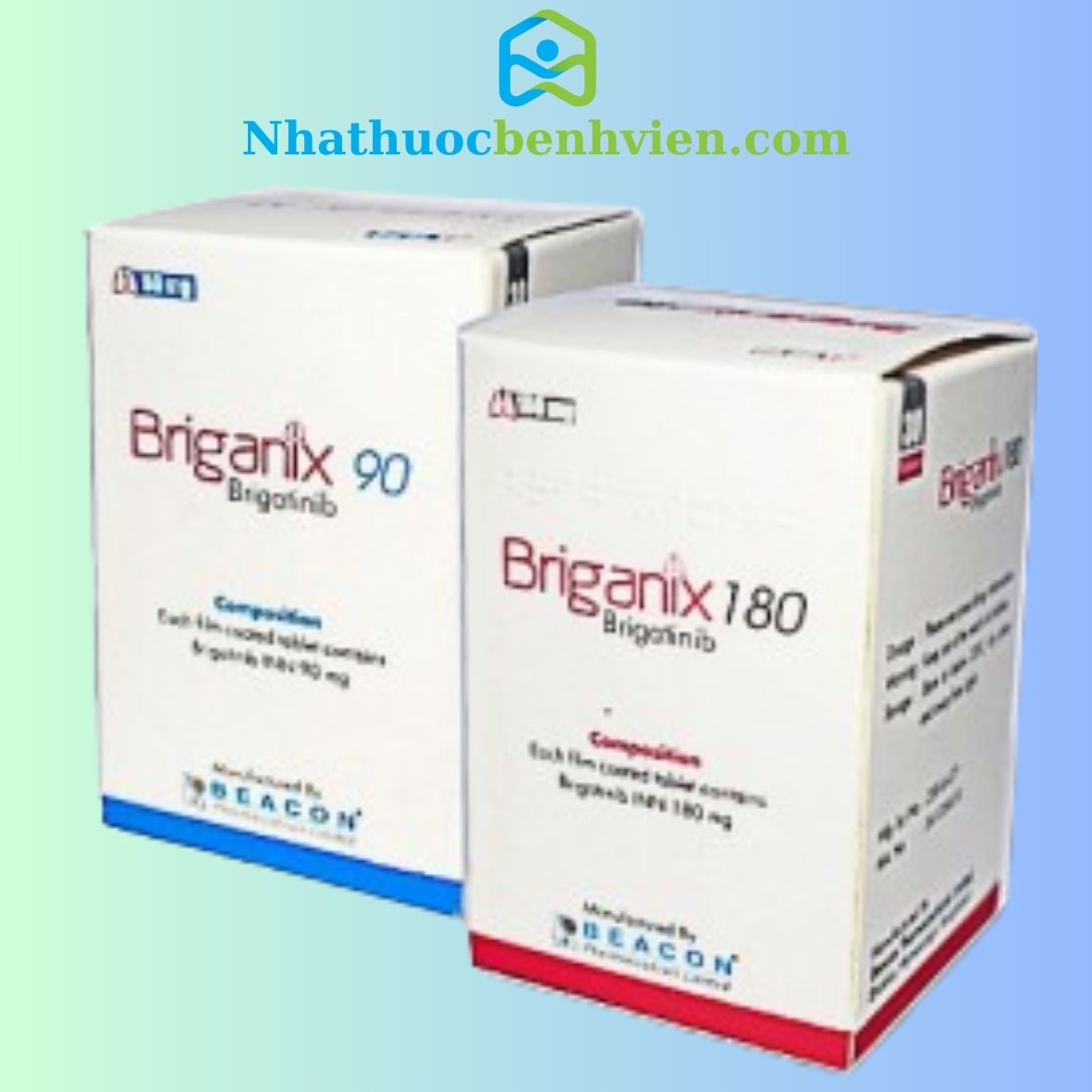 Briganix ( Brigatinib ) BEACONS hộp 30 viên - Điều trị ung thư thumbnail 1