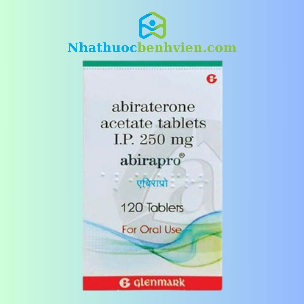 Abirapro 250 ( Abiraterone 250mg ) hộp 120 viên - Điều trị ung thư Tuyến Tiền Liệt thumbnail 1