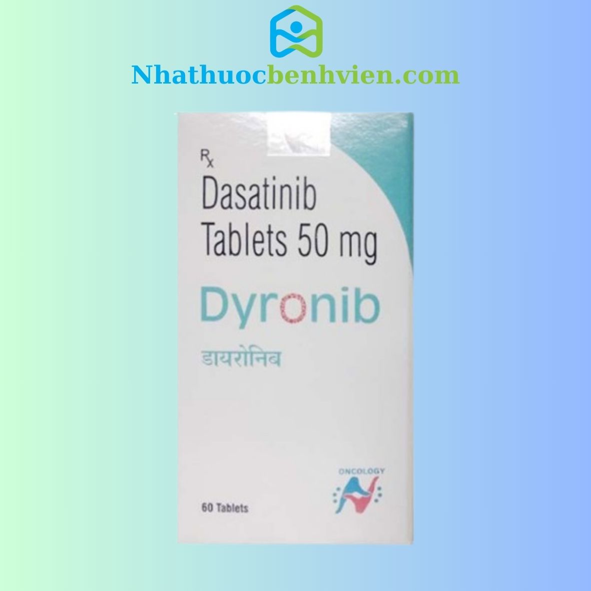 Dyronib ( Dasatinib 50mg ) hộp 60 viên - Điều trị ung thư Bạch cầu mãn tính dòng tủy thumbnail 1