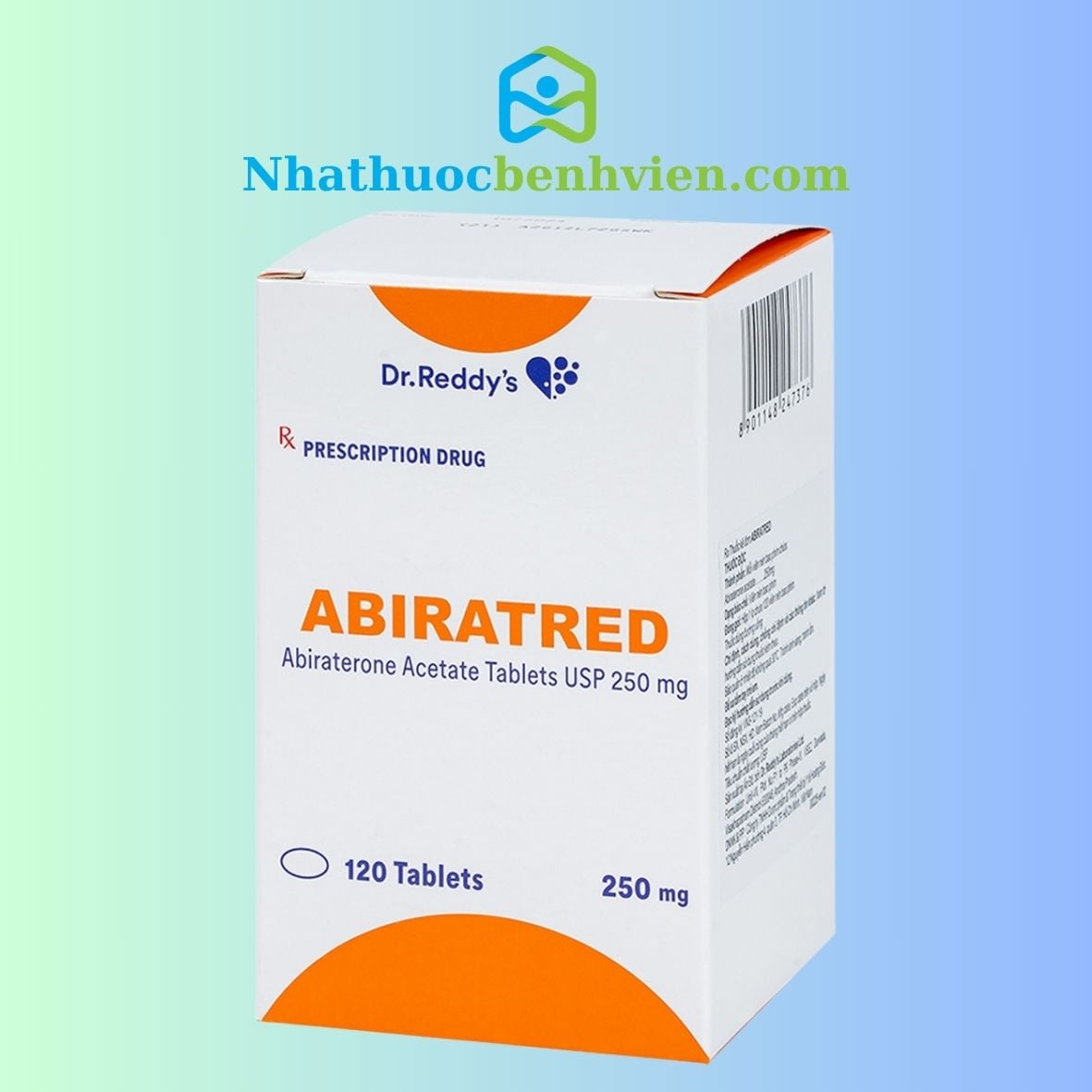 Abiratred ( Abiraterone 250mg ) hộp 120 viên - Điều trị ung thư Tuyến Tiền Liệt thumbnail 1