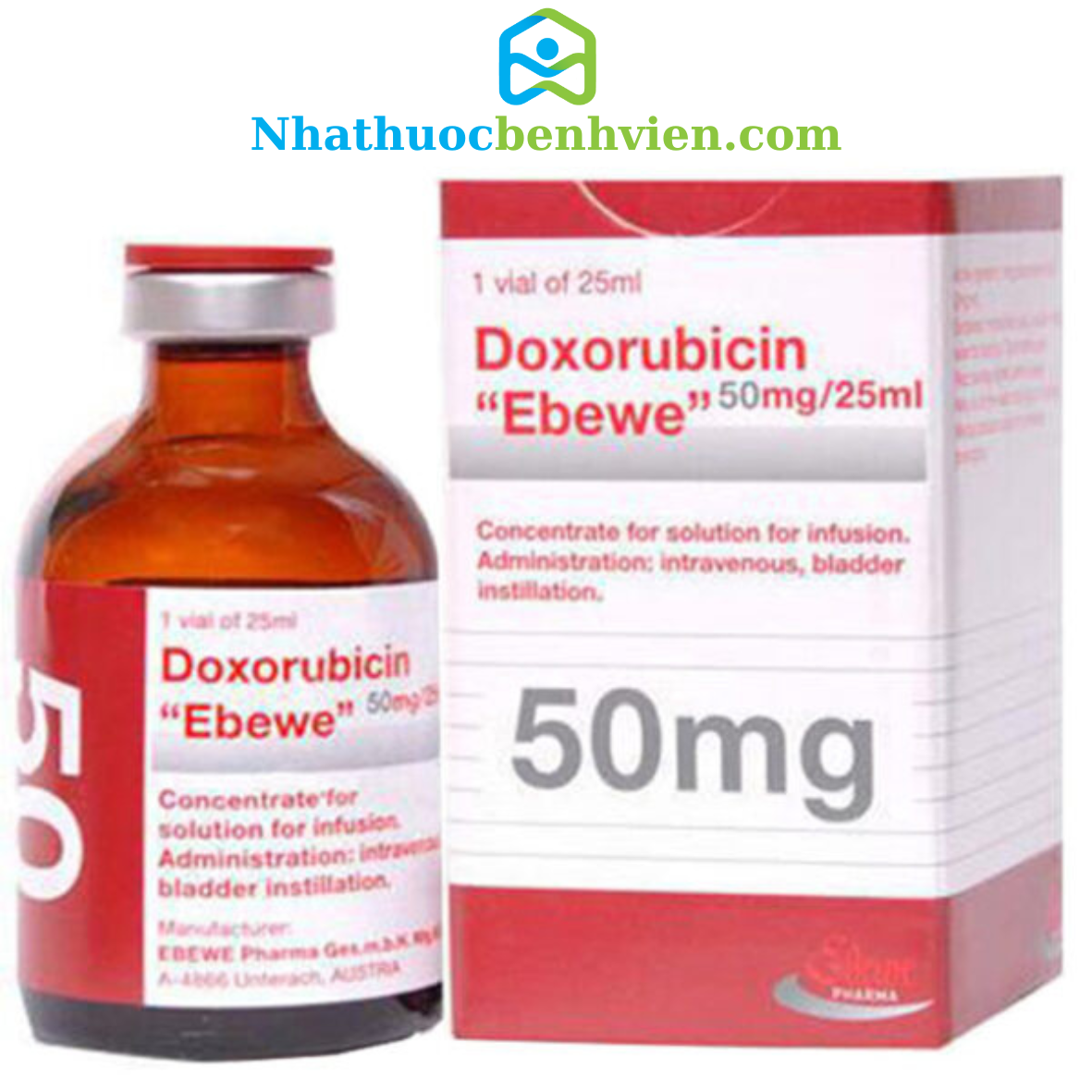 Doxorubicin “Ebewe” 2mg/ml - Thuốc điều trị ung thư thumbnail 1