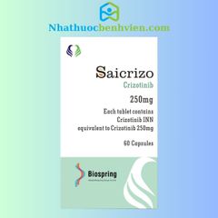 SaiCrizo ( Crizotinib 250mg ) hộp 60 viên - Điều trị ung thư Phổi