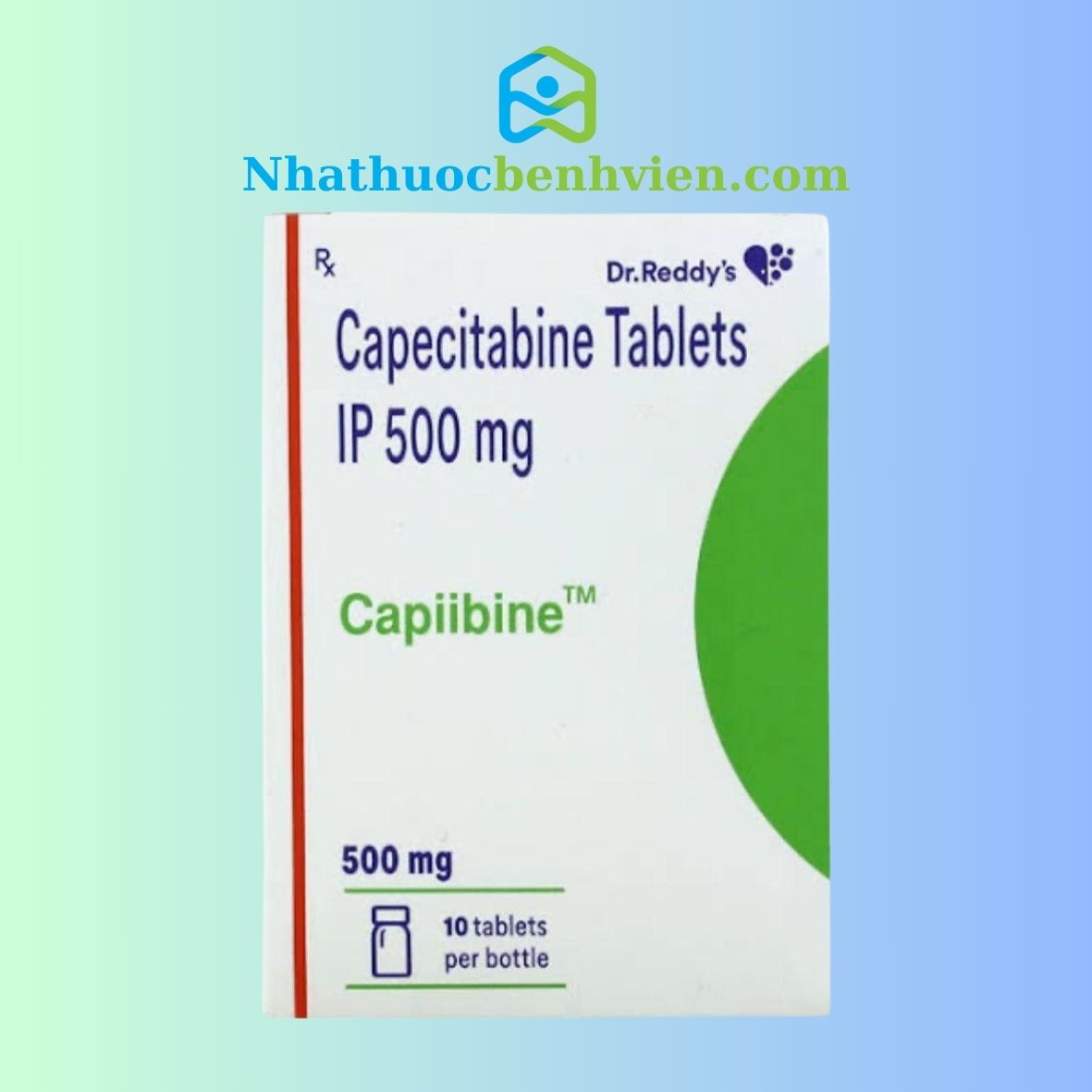 Capiibine ( Capecitabine 500 mg )hộp 120 viên - Thuốc điều trị ung thư thumbnail 1