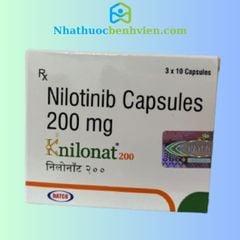 Knilonat 200 ( Nilotinib 200mg ) NATCO hộp 30 viên - Điều trị ung thư Bạch cầu dòng tủy