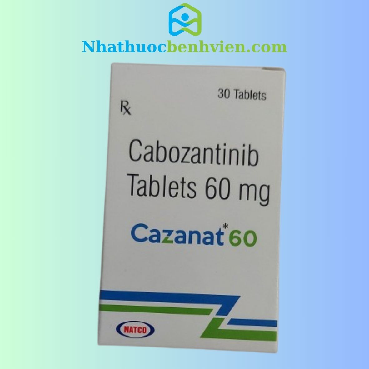 Cazanat 60 ( Cabozantinib 60mg ) NATCO hộp 30 viên - Điều trị ung thư thumbnail 1