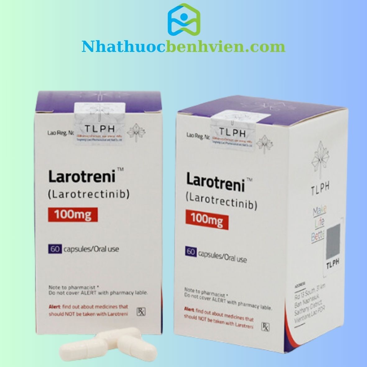 Larotreni (Larotrectinib 100mg) hộp 60 viên - Điều trị ung thư – Nhà ...
