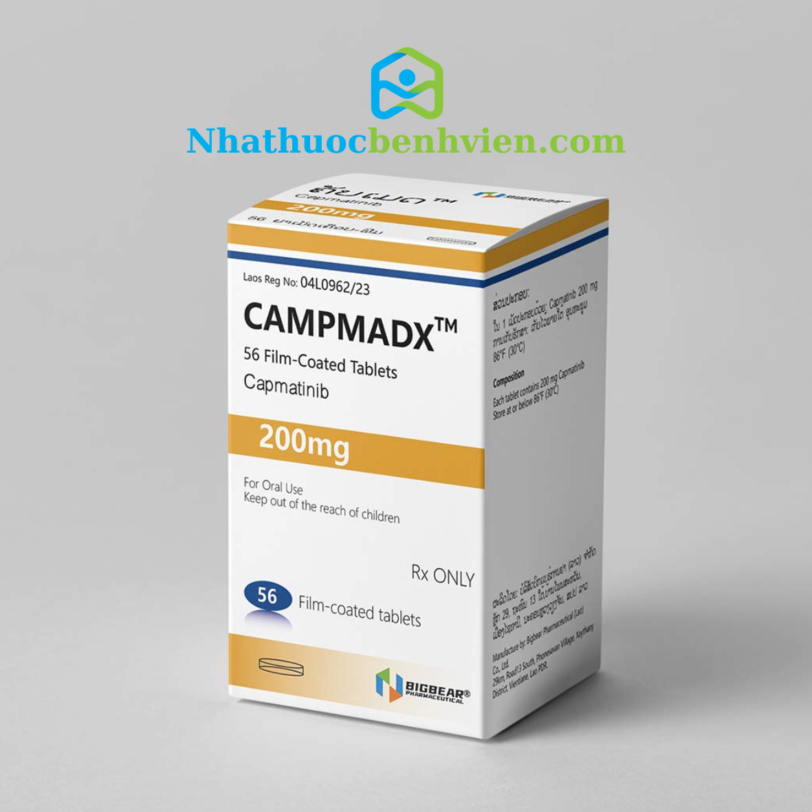 CAPMADX ( Capmatinib 200mg ) hộp 56 viên - Điều trị Ung thư phổi thumbnail 1
