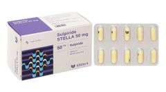 Sulpiride Stella 50mg trị triệu chứng lo âu, tâm thần phân liệt (5 vỉ x 10 viên)