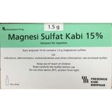 Magnesi sulfate Kabi 15% (Hộp 10 ống)