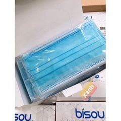 Khẩu trang y tế kháng khuẩn 4 lớp Bisou hộp 50 cái