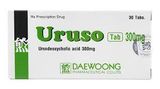 Uruso Tab 300mg trị sỏi mật giàu cholesterol (3 vỉ x 10 viên)