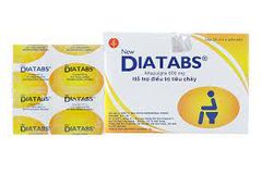 New Diatabs 600mg trị tiêu chảy cấp và mạn tính (25 vỉ x 4 viên)