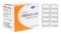 Ursoliv 250mg hỗ trợ trị bệnh lý về gan mật (5 vỉ x 10 viên)