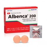 Viên nén bao phim Albenca 200mg điều trị nhiễm giun,