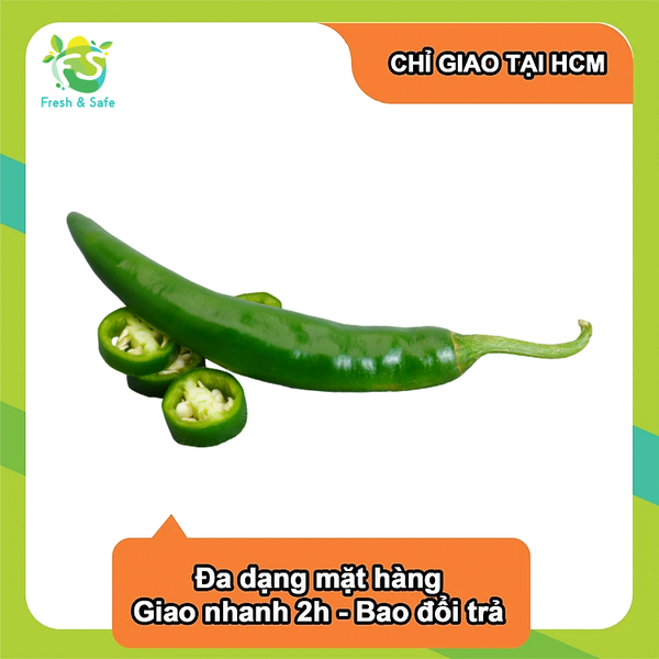  [Chỉ Giao HCM] Ớt sừng xanh HQ 