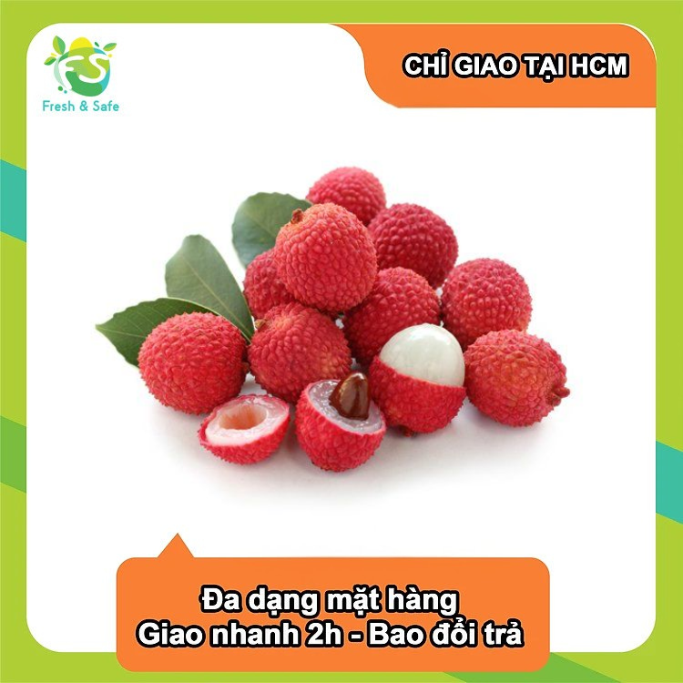  [Chỉ Giao HCM] Vải thiều - cột chùm 2kg 