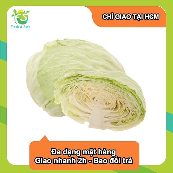  [Chỉ Giao HCM] Bắp cải trắng - 1kg 