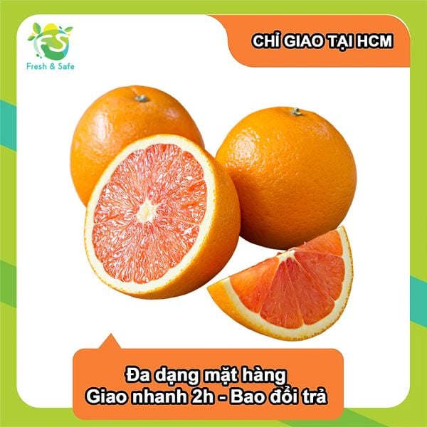  [Chỉ Giao HCM] Cam Cara ruột đỏ - 2 trái 700g 