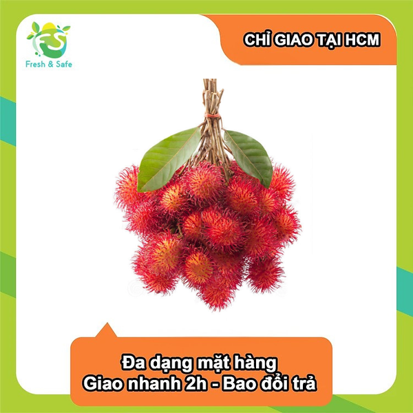  [Chỉ Giao HCM] Chôm chôm thường - chùm 2kg 