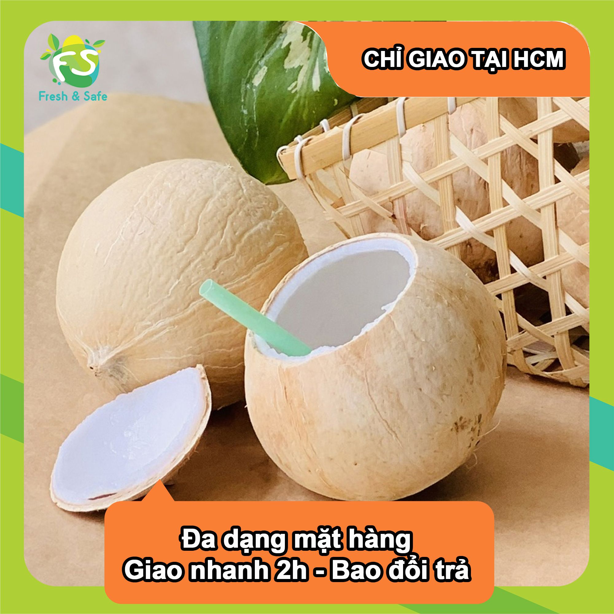  [Chỉ Giao HCM] Dừa tiện lợi - Combo 3 trái 