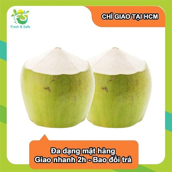  [Chỉ Giao HCM] Dừa xiêm gọt - 1 trái 