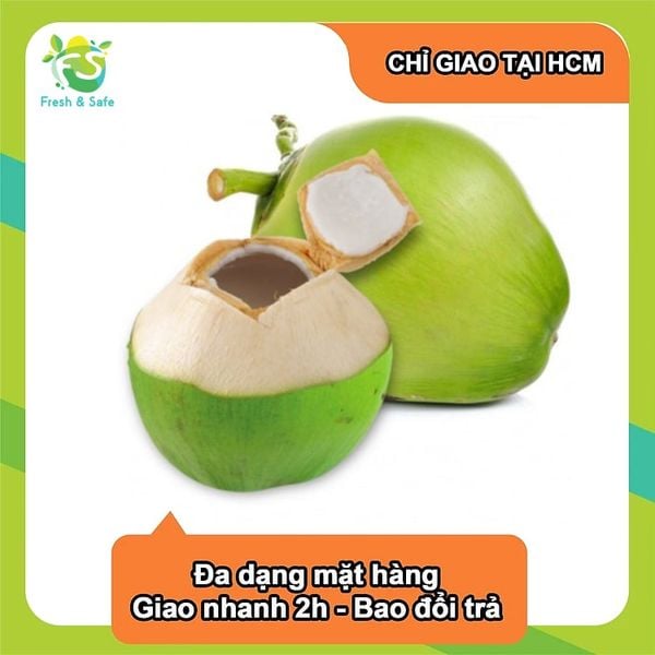  [Chỉ Giao HCM] Dừa xiêm gọt - 1 trái 