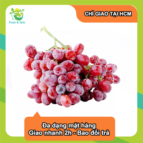  [Chỉ Giao HCM] Nho đỏ Nhập Khẩu (Trái To) - 500gr 
