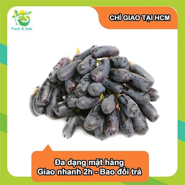  [Chỉ Giao HCM] Nho đen ngón tay - 500g 