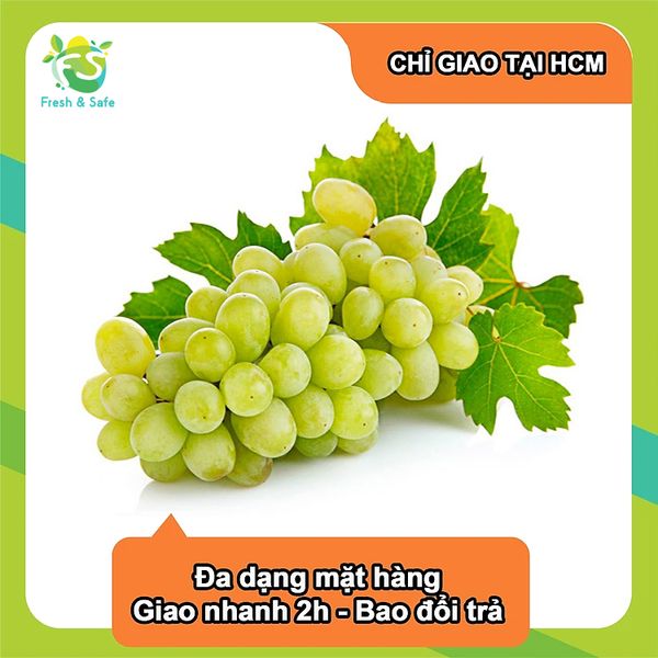  [Chỉ Giao HCM] Nho xanh Ninh Thuận - 500g 