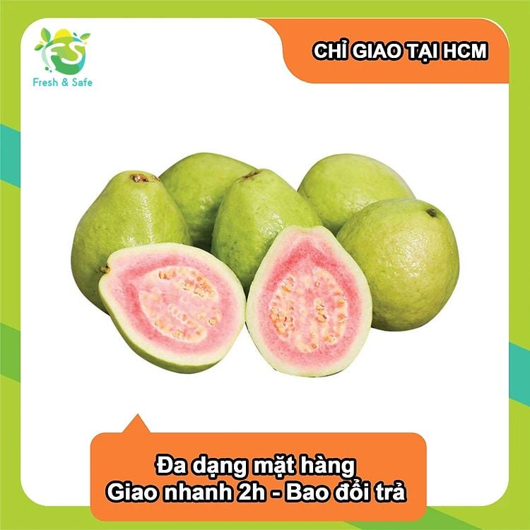  Ổi Trân Châu Ruột Đỏ - 1kg 