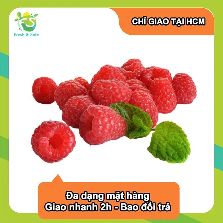  Phúc bồn tử đỏ Raspberry - Hộp 170gr 