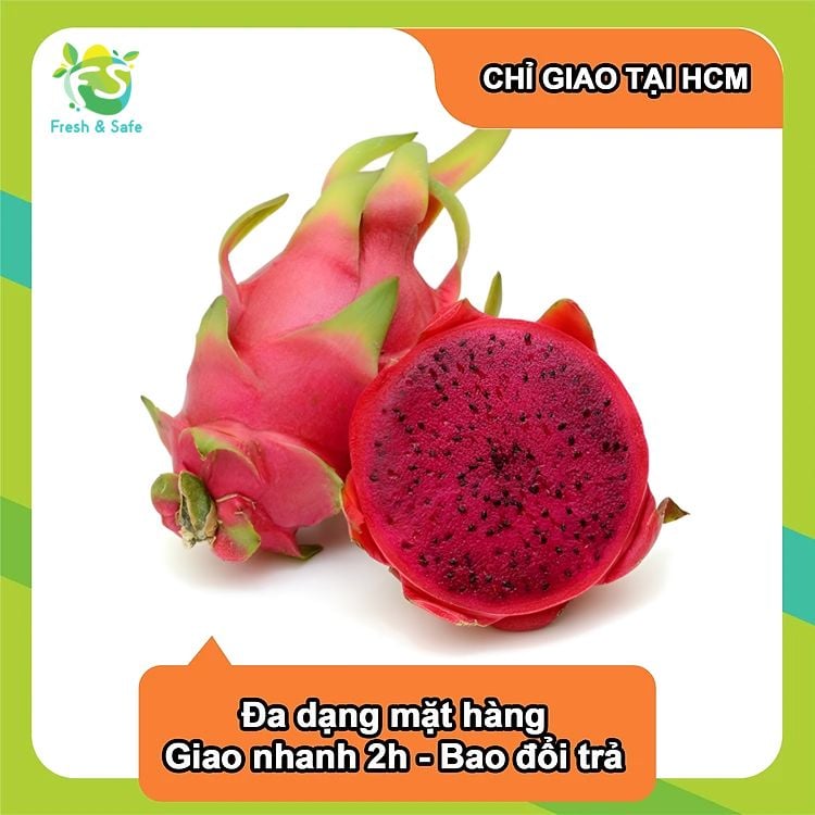  [Chỉ Giao HCM] Thanh long ruột đỏ - trái 600g 