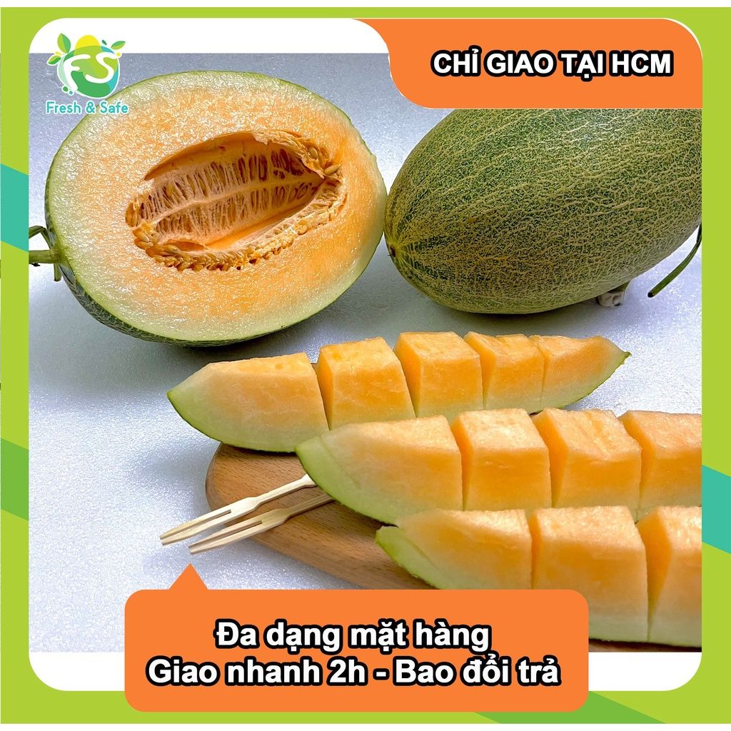  [Chỉ Giao HCM] Dưa Lưới Dài Đài Loan - trái 1.5kg 