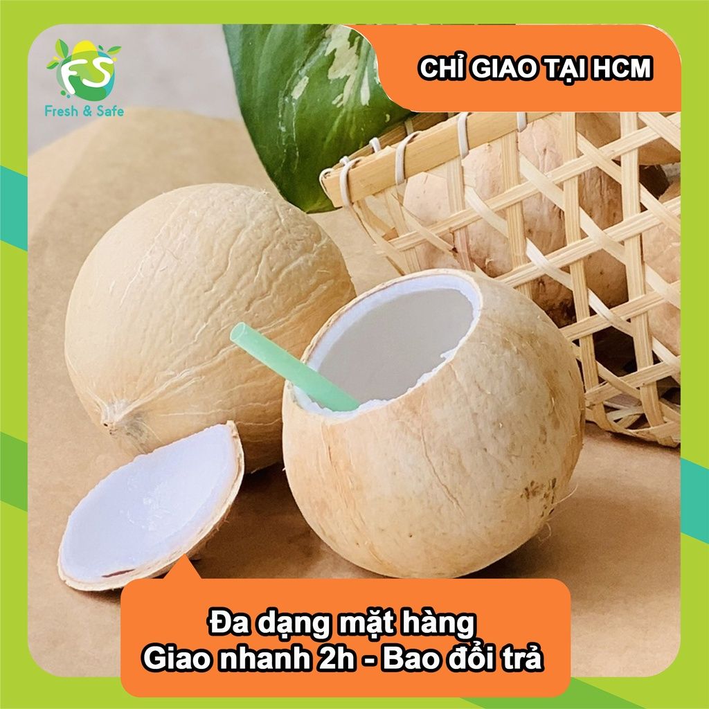  [Chỉ Giao HCM] Dừa Gọt Tiện Lợi - Combo 3 trái 