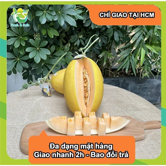  [Chỉ Giao HCM] Dưa Lưới Huỳnh Long - trái 2kg 