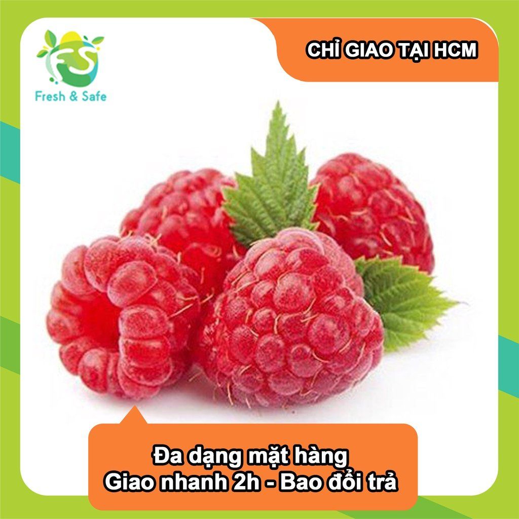  [Chỉ Giao HCM] Phúc Bồn Tử Đỏ Raspberry - hộp 170g 