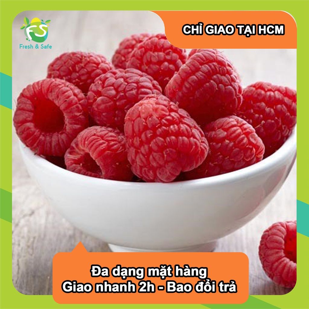  [Chỉ Giao HCM] Phúc Bồn Tử Đỏ Raspberry - hộp 170g 