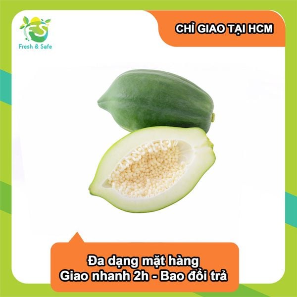  [Chỉ Giao HCM] Đu đủ xanh - trái 800g 