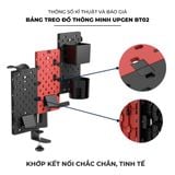  Bảng treo đồ pegboard UPGen BT02 Kim loại sơn tĩnh điện cao cấp, kẹp bàn xoay 360 