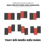  Bảng treo đồ pegboard UPGen BT02 Kim loại sơn tĩnh điện cao cấp, kẹp bàn xoay 360 