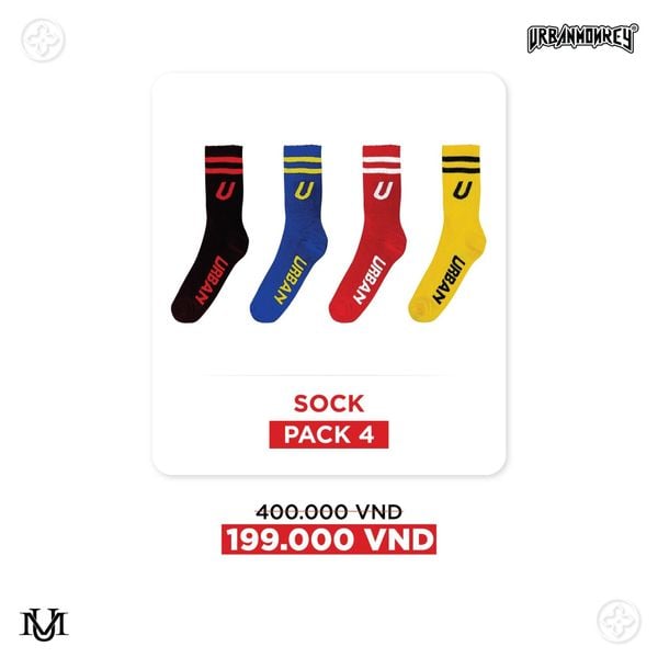  SOCK COMBO ( PACK 4 ) 