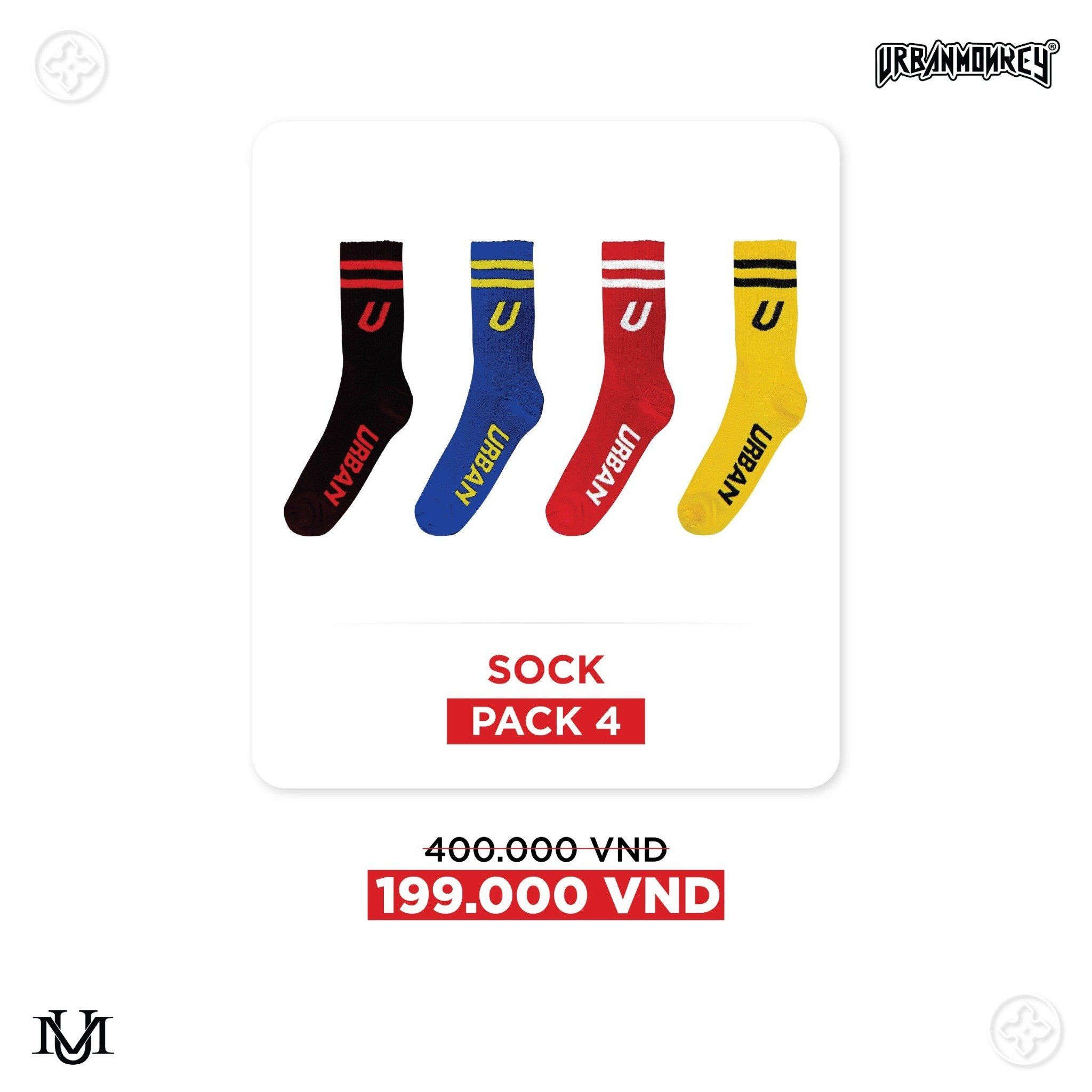  SOCK COMBO ( PACK 4 ) 