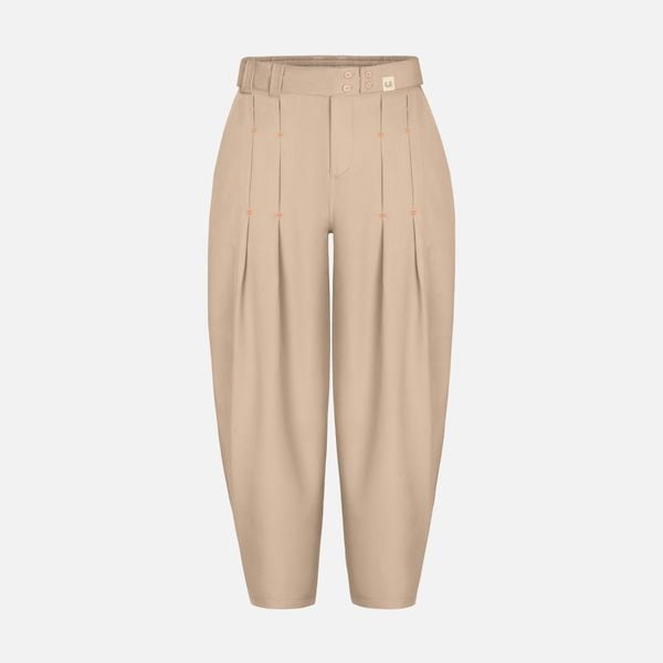  PLEATED WIDELEGS PANTS BROWN 