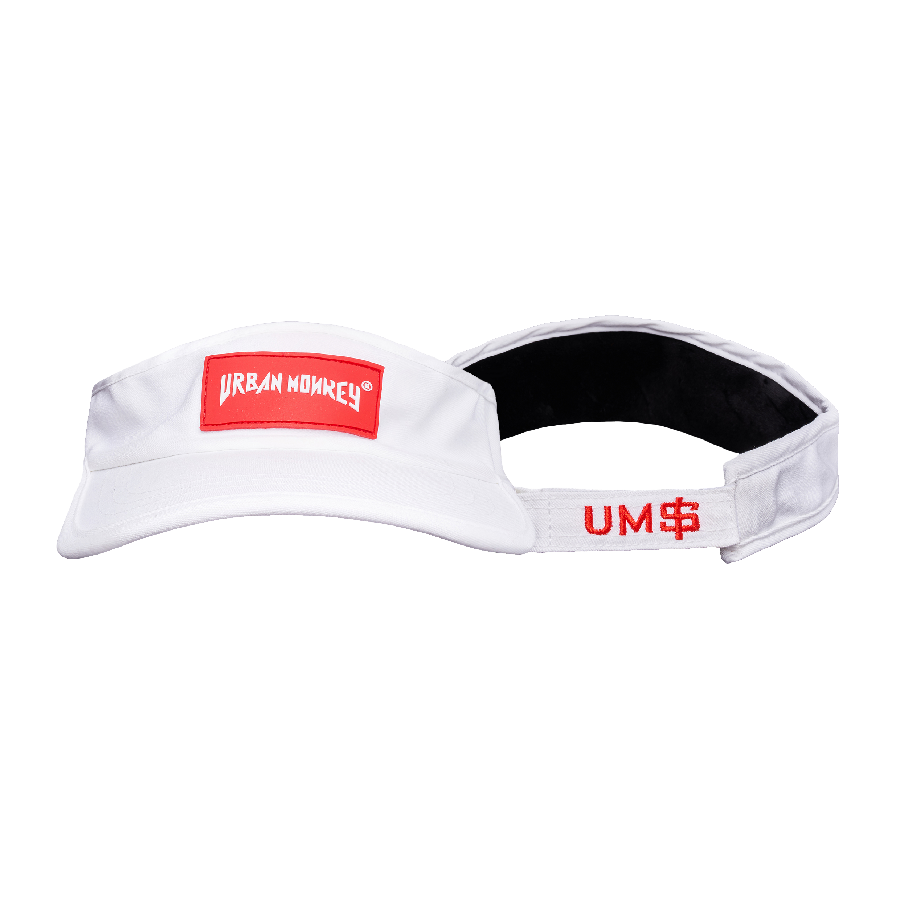  PVC GOLFCAP WHITE/RED x2 