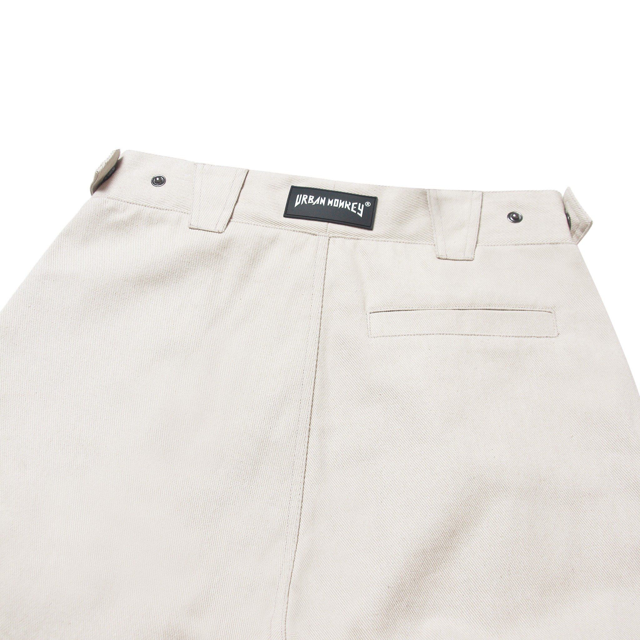  PLEATED CHICANO CREAM SHORT 