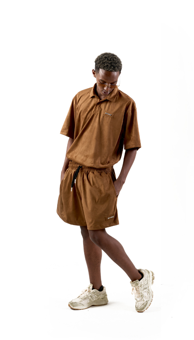  BASIC SUEDE SHORT BROWN 