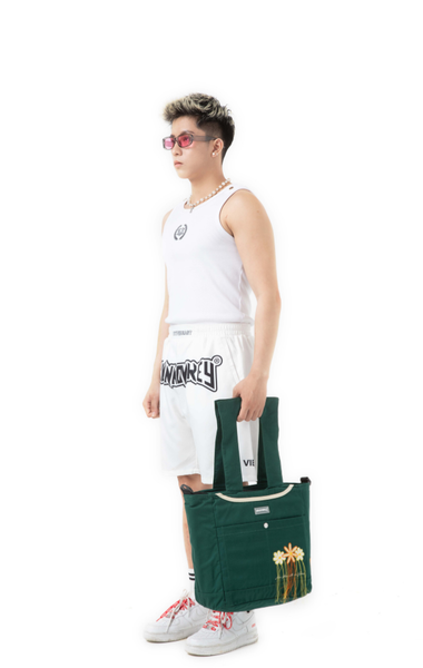  INNER PEACE GREEN TOTE BAG 